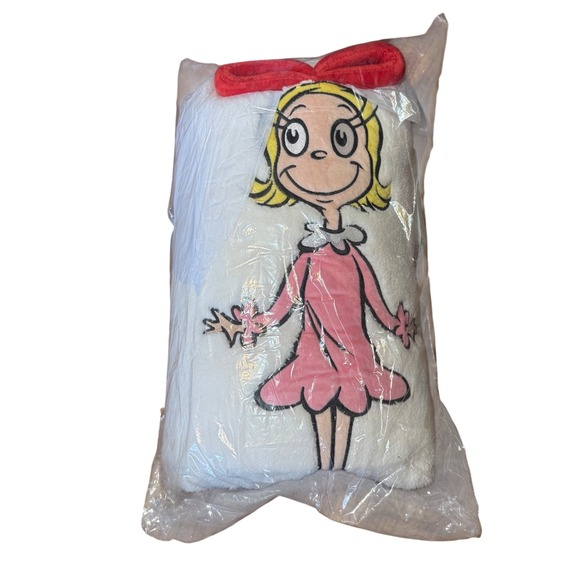 Cindy Lou Grinch SnowThrow Department 56 Fleece Throw Blanket Christmas Holiday - Picture 2 of 3